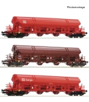 Roco 6600153 - H0 - 3-tlg. Set Schwenkdachwagen, DB AG, Ep. VI